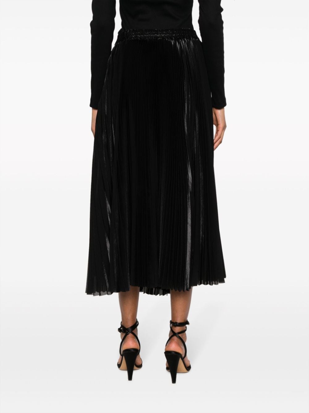 Parosh PAROSH- Pleated Organza Long Skirt