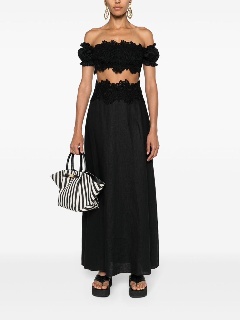 Ermanno Scervino ERMANNO SCERVINO- Linen Maxi Skirt