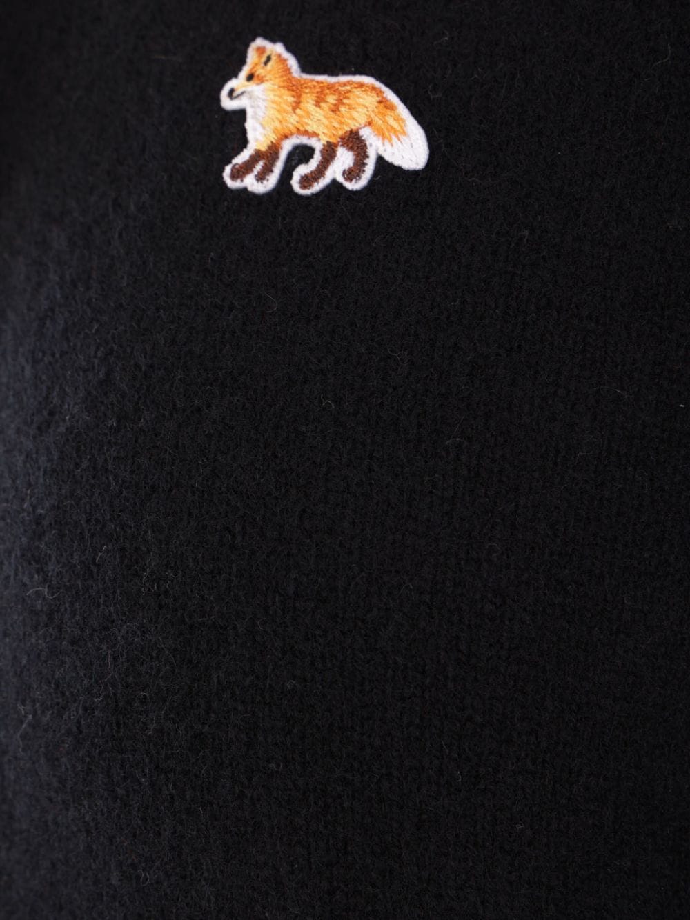  MAISON KITSUNE'- Baby Fox Patch Wool Cardigan