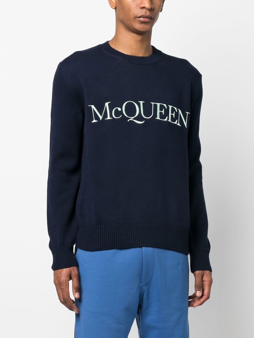 Alexander McQueen ALEXANDER MCQUEEN- Logo Cotton Sweater