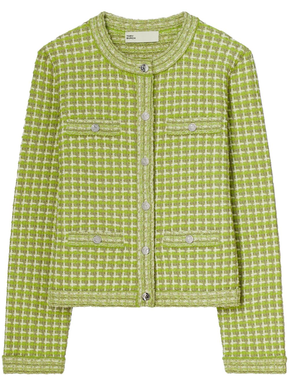 Tory Burch TORY BURCH- Jacquard Crewneck Jacket