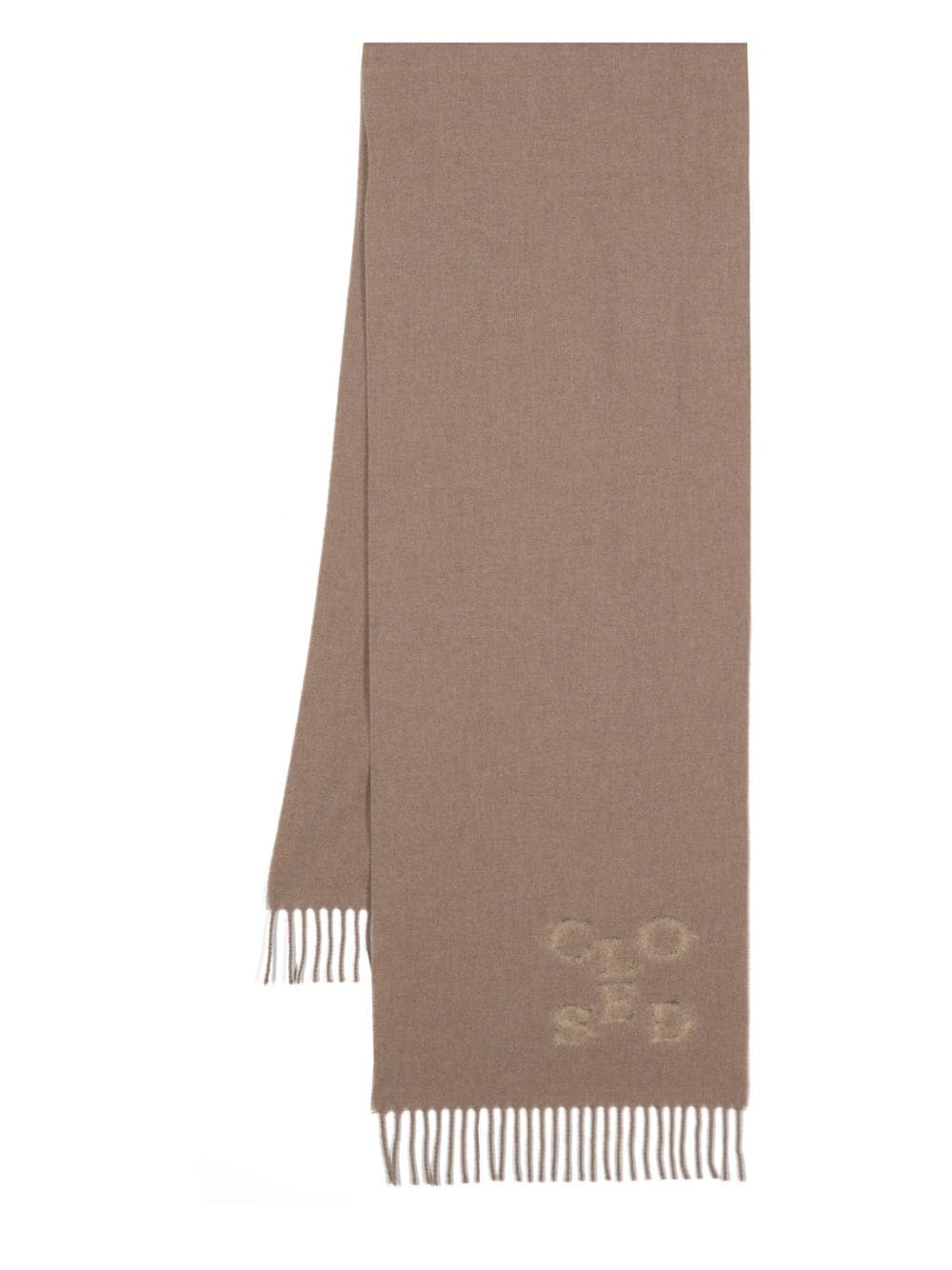 CLOSED CLOSED- Logo Wool Scarf