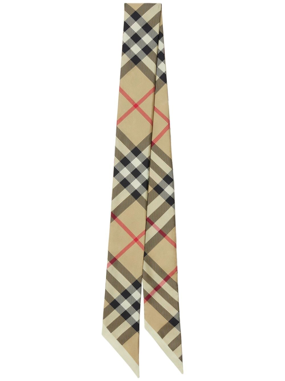 Burberry BURBERRY- Check Motif Silk Foulard