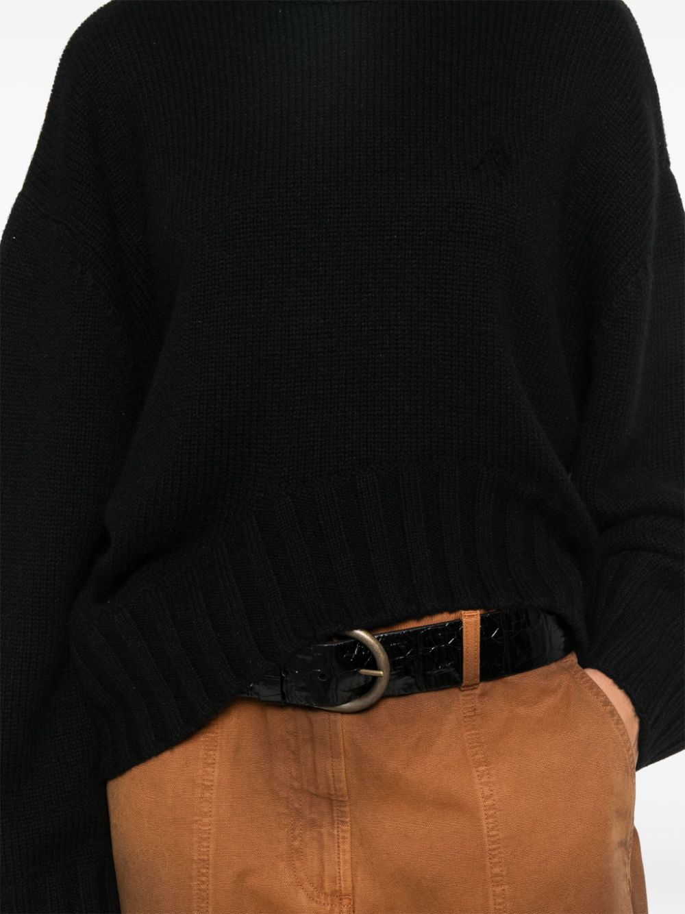 The Attico THE ATTICO- Wool Blend Crewneck Sweater