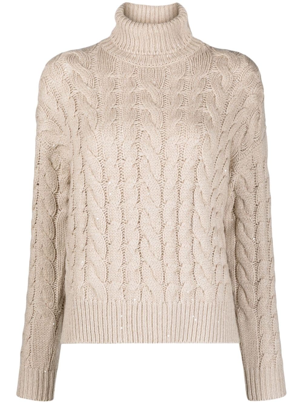 Brunello Cucinelli BRUNELLO CUCINELLI- Cashmere And Silk Blend Turtleneck Sweater