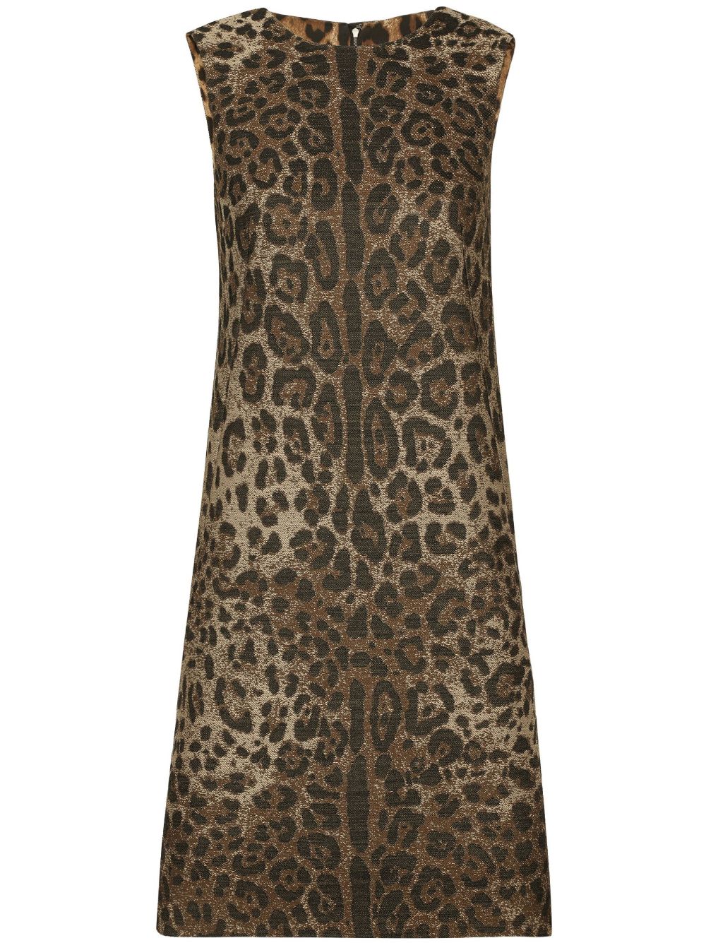 Dolce & Gabbana DOLCE & GABBANA- Leopard Print Wool Mini Dress