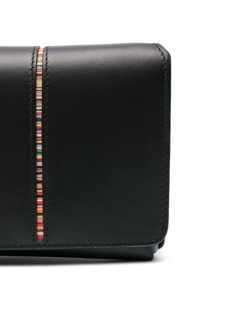 Paul Smith PAUL SMITH- Signature Stripe Leather Crossbody Bag