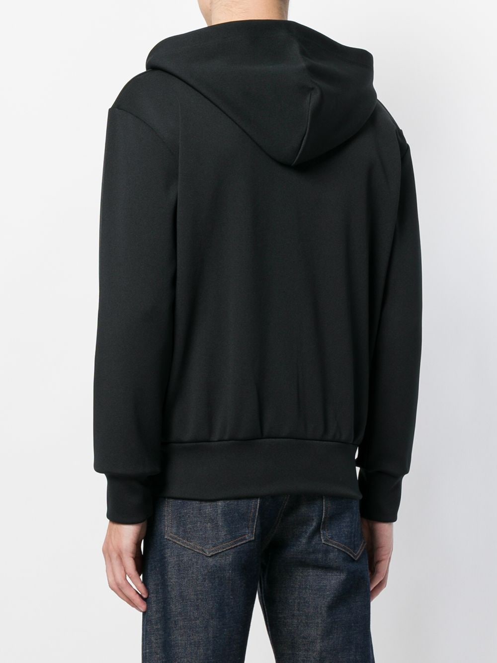 Comme Des Garçons Play COMME DES GARCONS PLAY- Logo Zipped Cotton Hoodie