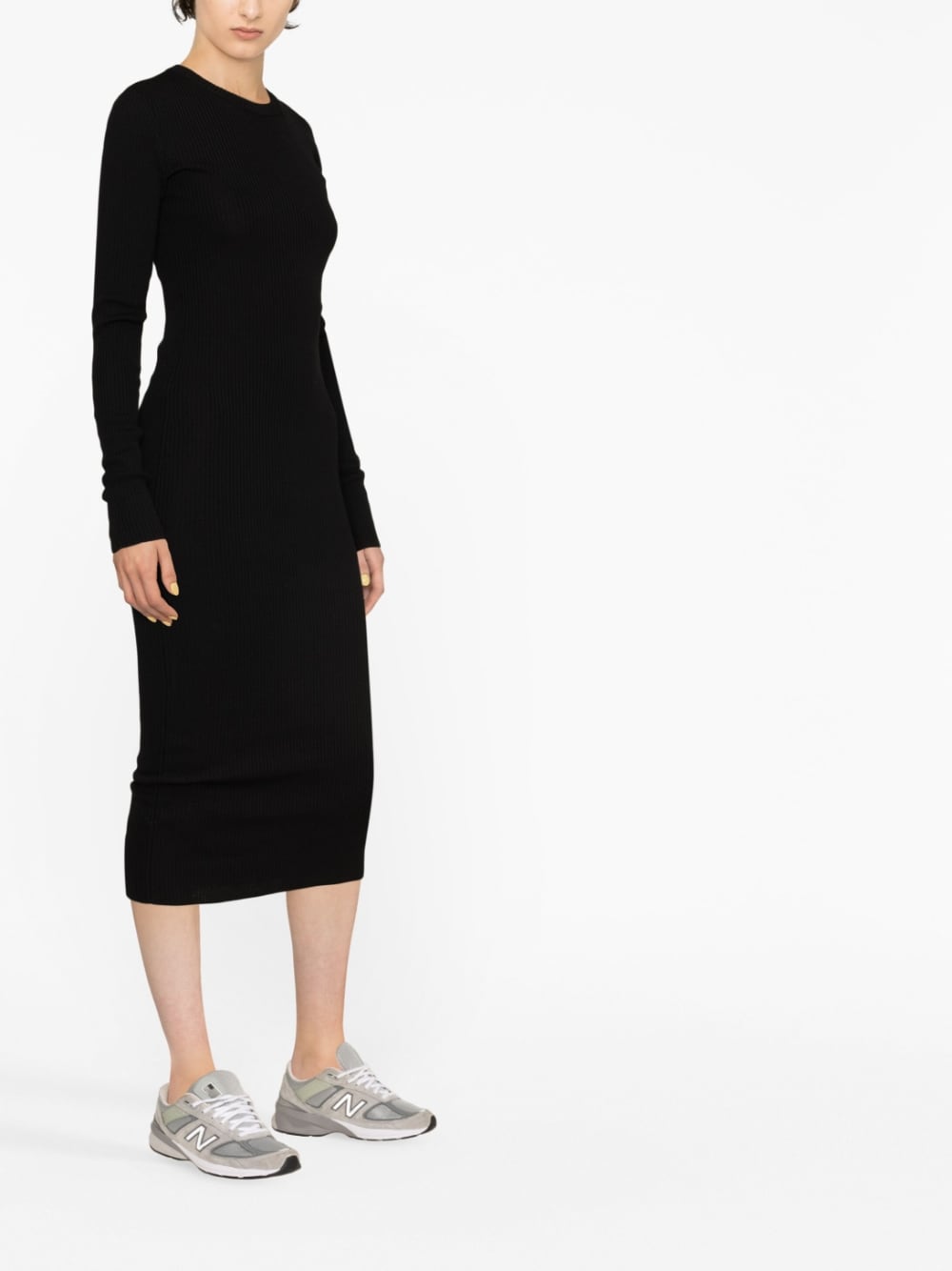 WARDROBE.NYC WARDROBE.NYC- Ribbed Long Sleeve Dress