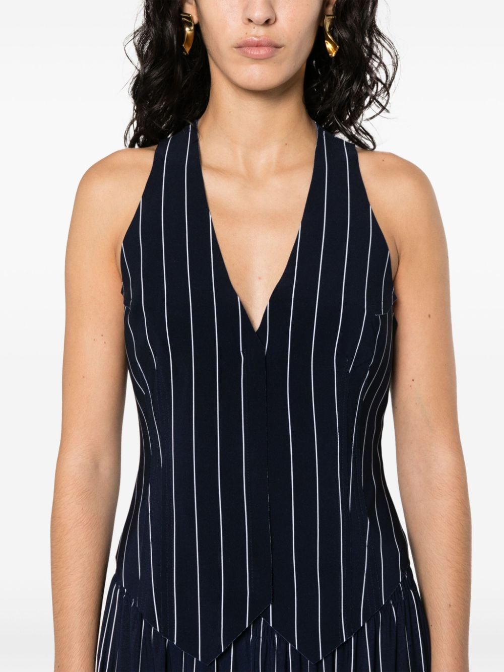 Norma Kamali NORMA KAMALI- Pinstriped Vest