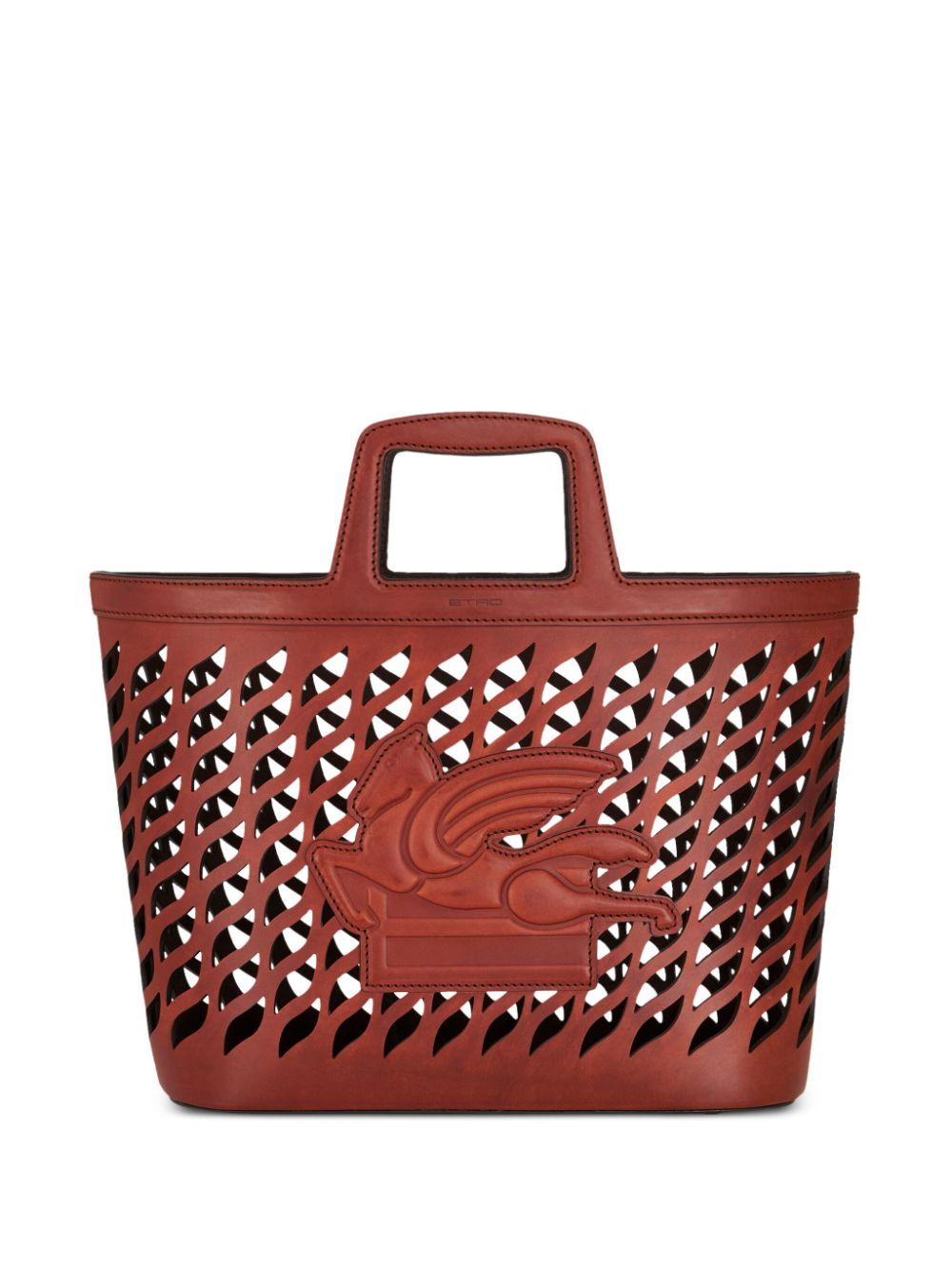 Etro ETRO- Perforated Leather Shopping Bag