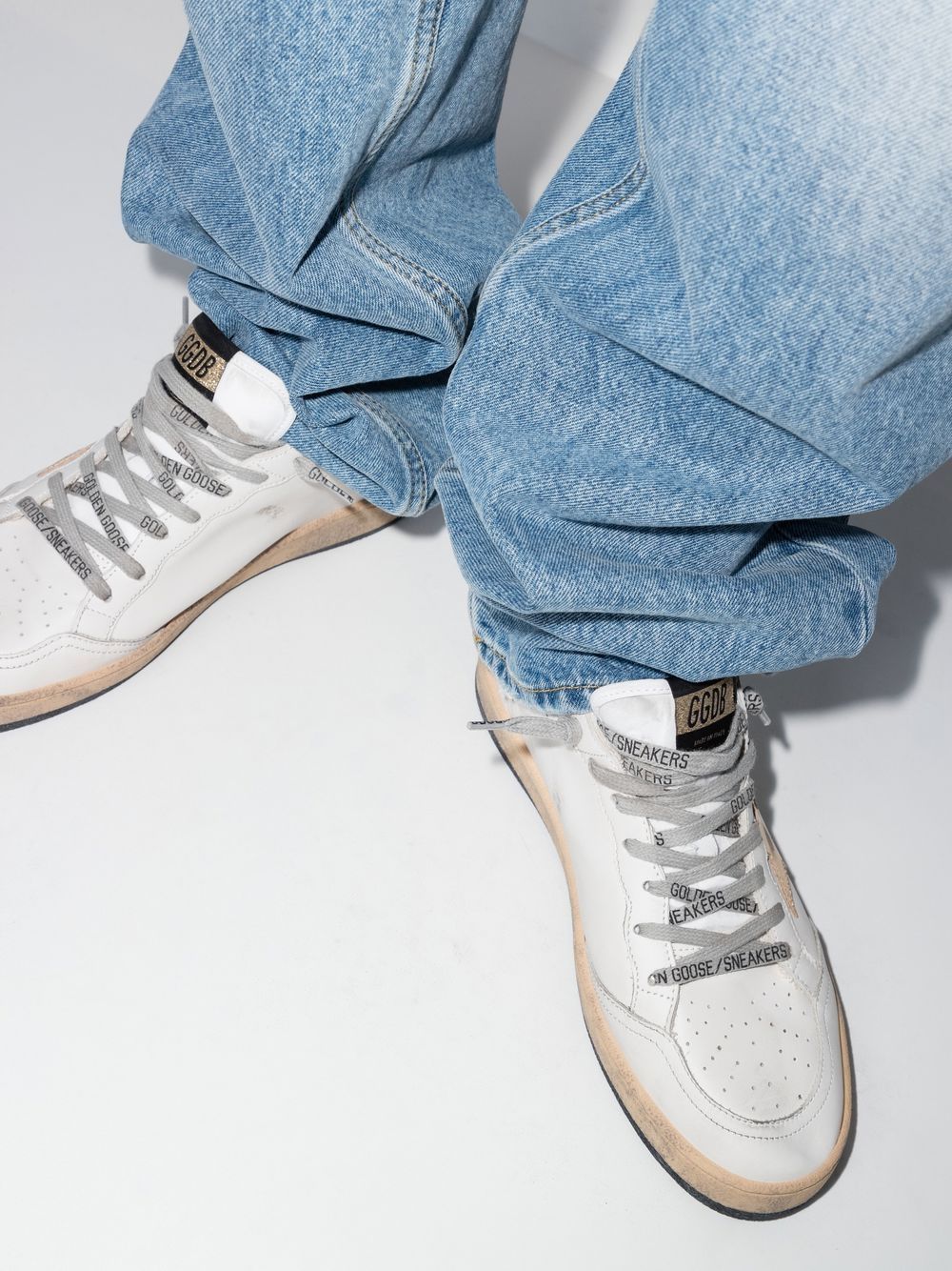 Golden Goose GOLDEN GOOSE- Ball Star Leather Sneakers