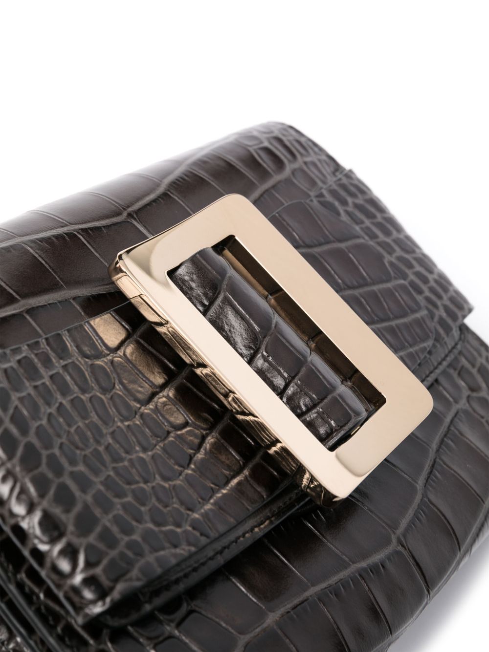 Boyy BOYY- Buckle Travel Case Croco Embossed Leather Clutch Bag