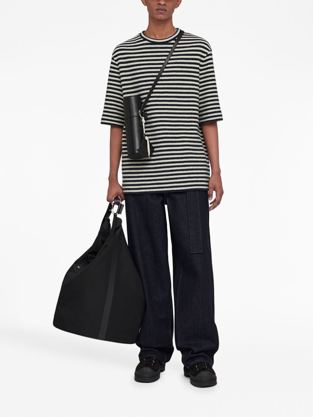 Jil Sander JIL SANDER- Wool Striped T-shirt