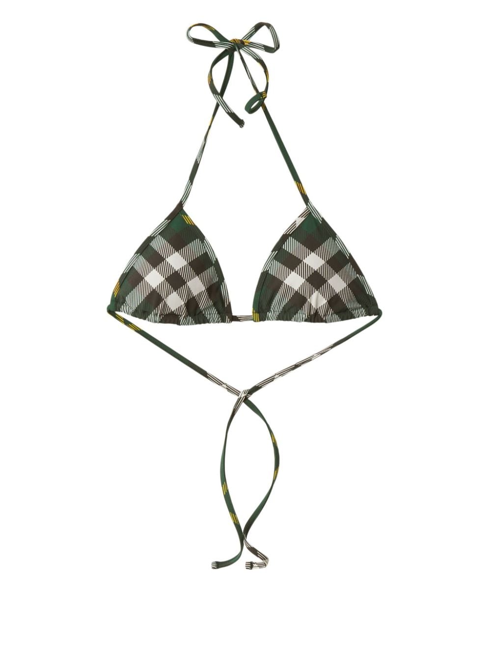 Burberry BURBERRY- Checked Triangle Bikini Top