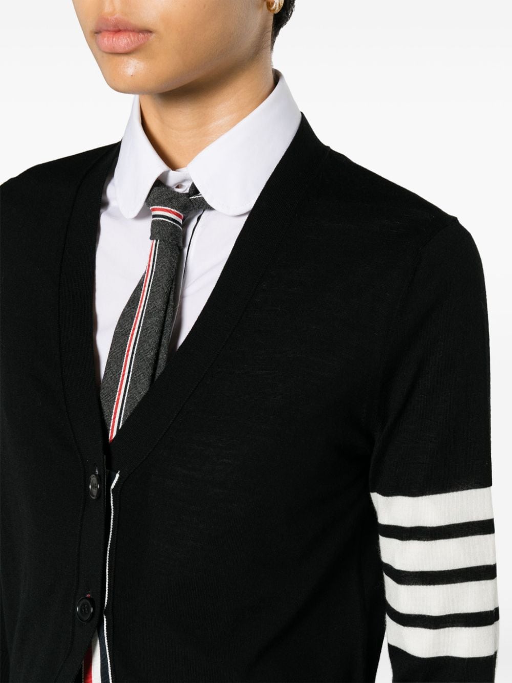 Thom Browne THOM BROWNE- 4bar Wool Cardigan