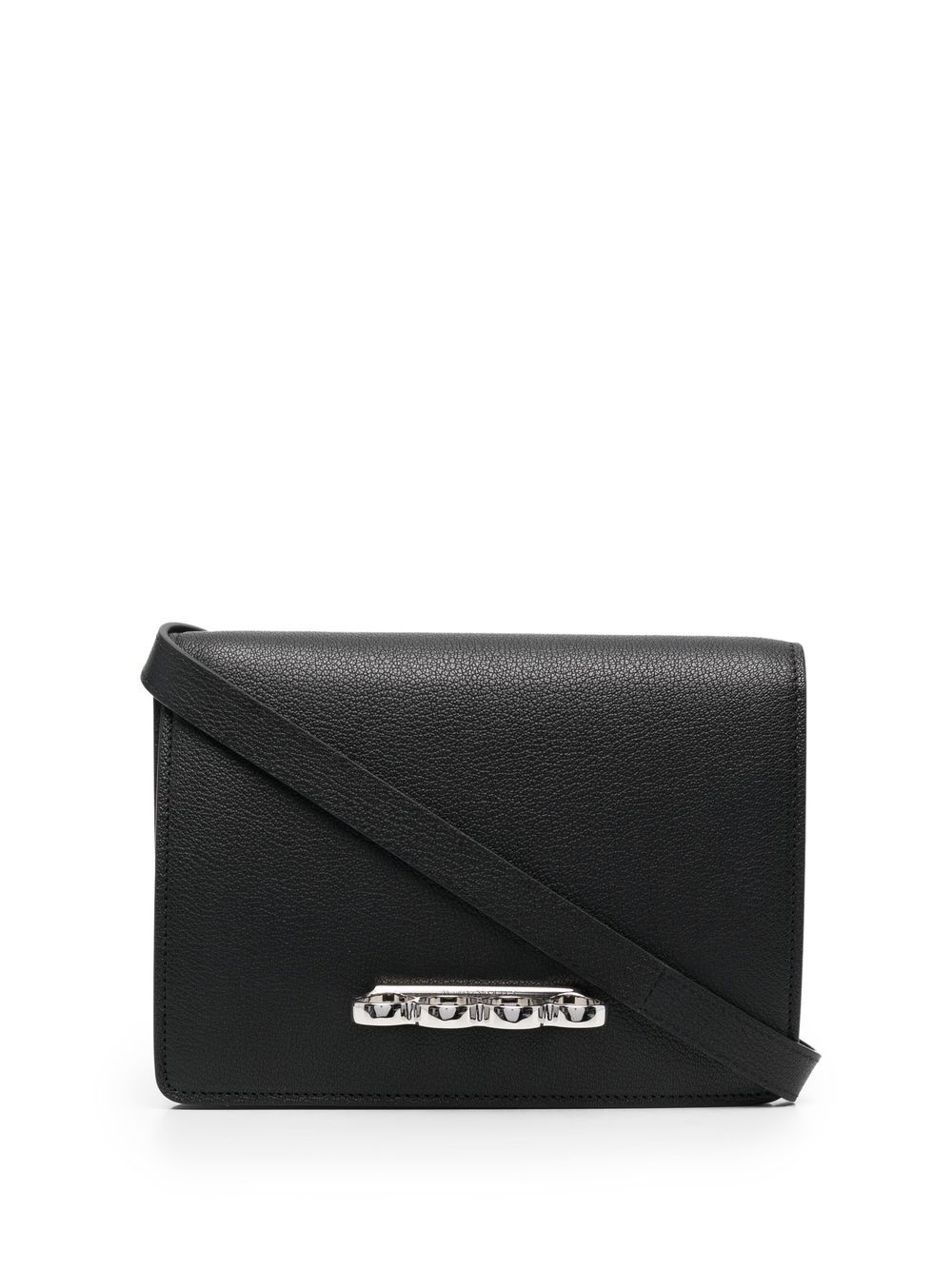 Alexander McQueen ALEXANDER MCQUEEN- The Four Ring Leather Shoulder Bag