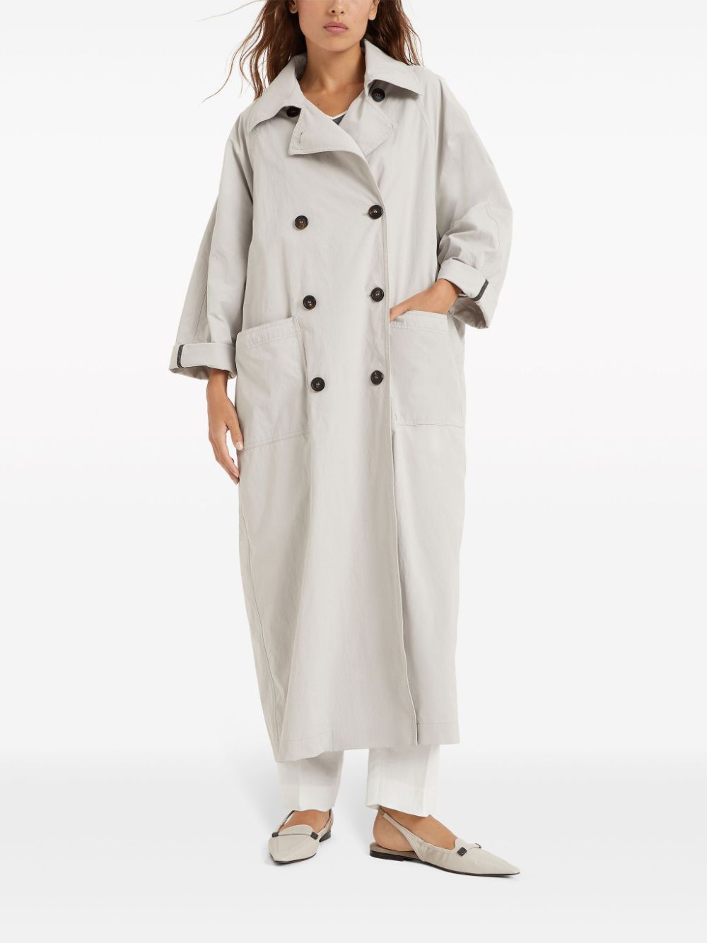 Brunello Cucinelli BRUNELLO CUCINELLI- Techno Canvas Raincoat