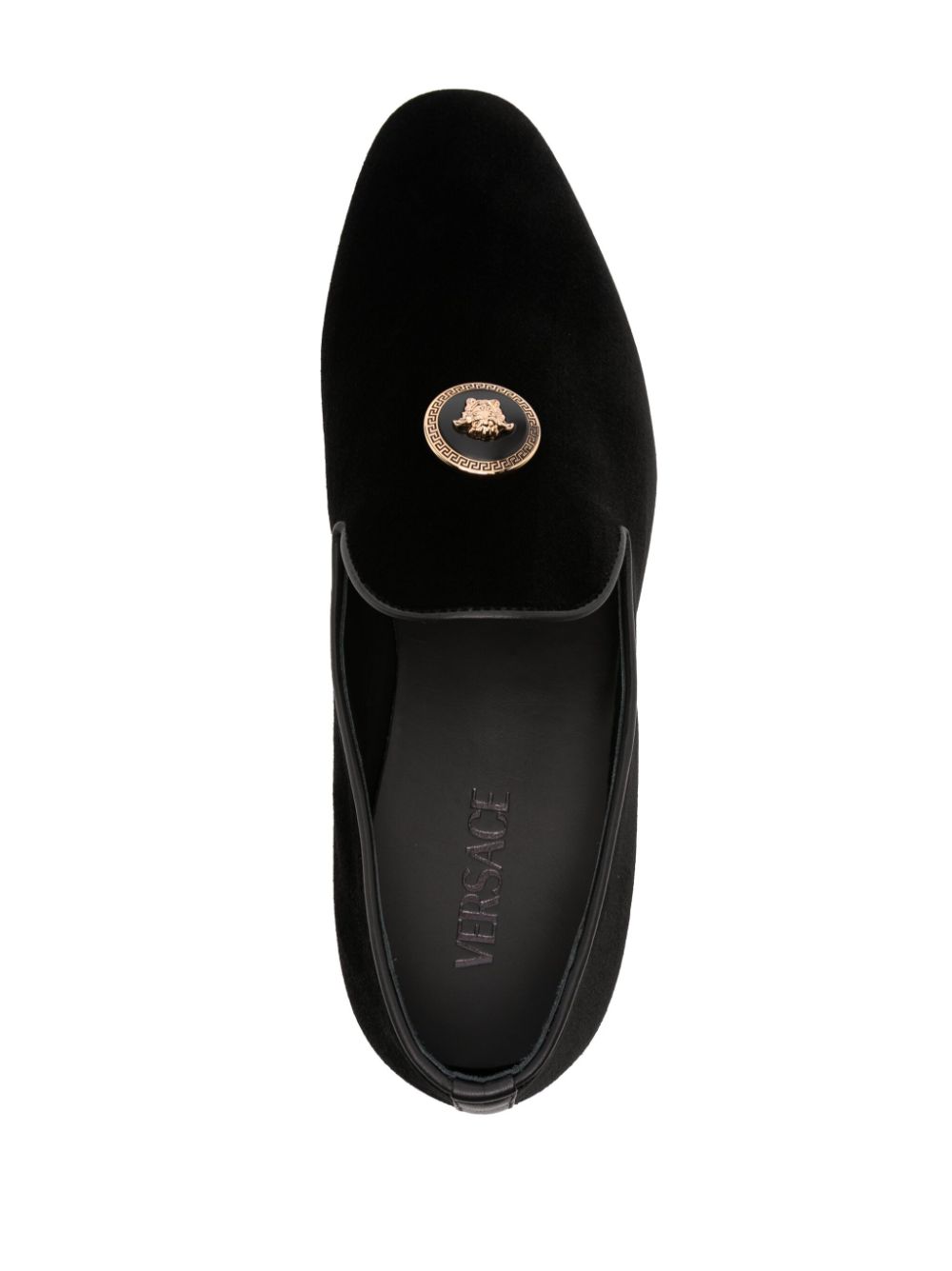 Versace VERSACE- Medusa Detail Velvet Loafers