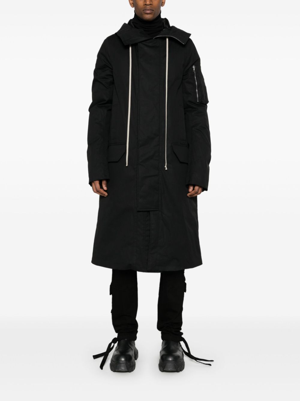 Rick Owens RICK OWENS- Parka With Logo