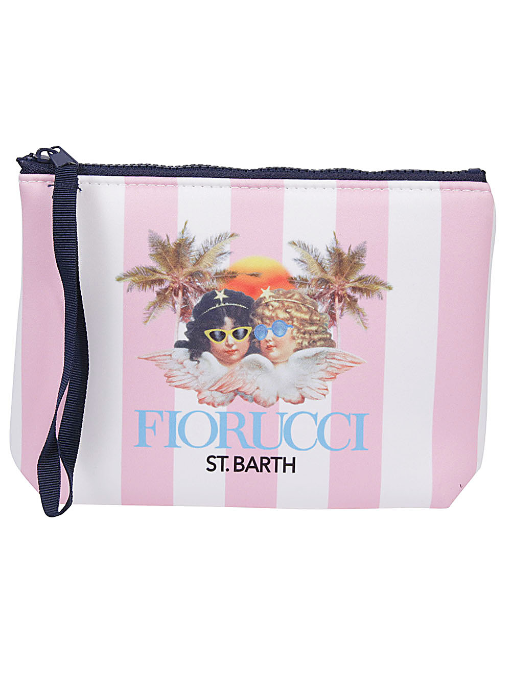 Mc2 Saint Barth MC2 SAINT BARTH- Fiorucci Print Scuba Clutch Bag