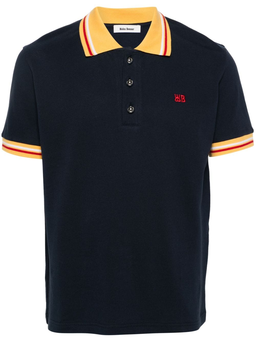 Wales Bonner WALES BONNER- Piquet Cotton Polo Shirt