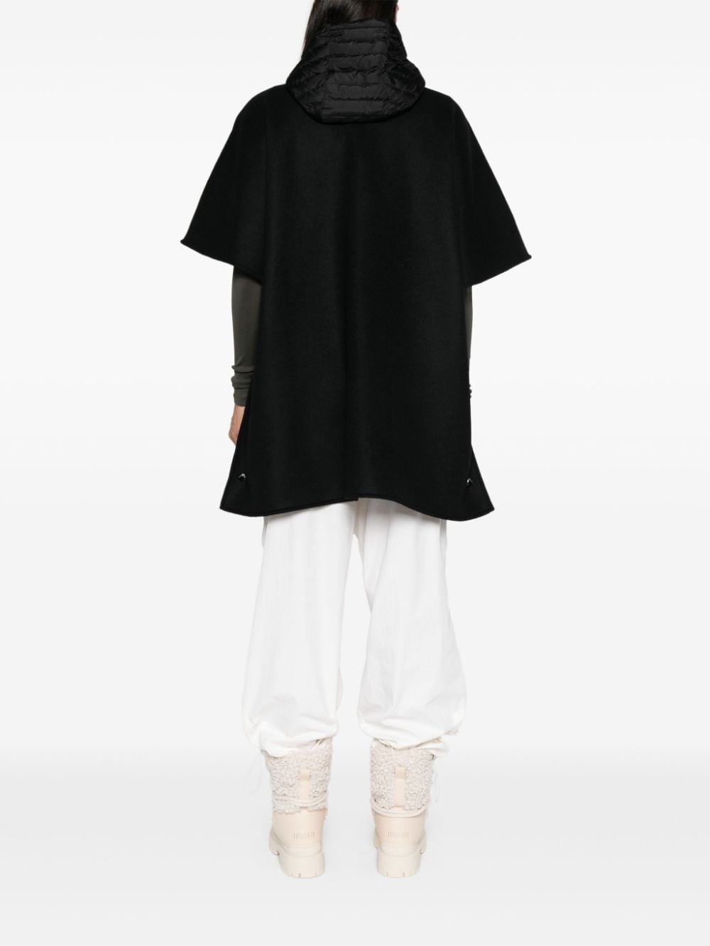 Moncler MONCLER- Wool And Nylon Cape