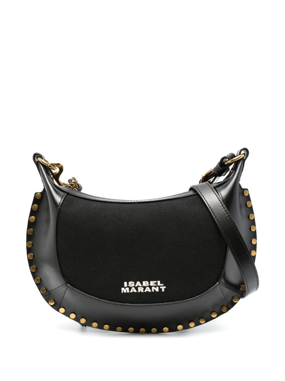 Isabel Marant ISABEL MARANT- Oskan Moon Leather And Cotton Shoulder Bag