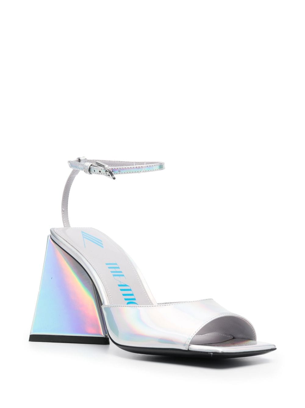 The Attico THE ATTICO- Piper Faux Patent Leather Heel Sandals