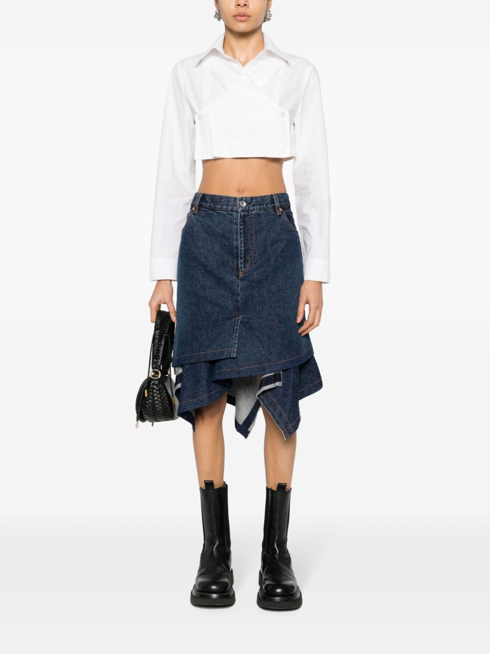 Sacai SACAI- Denim Mini Skirt