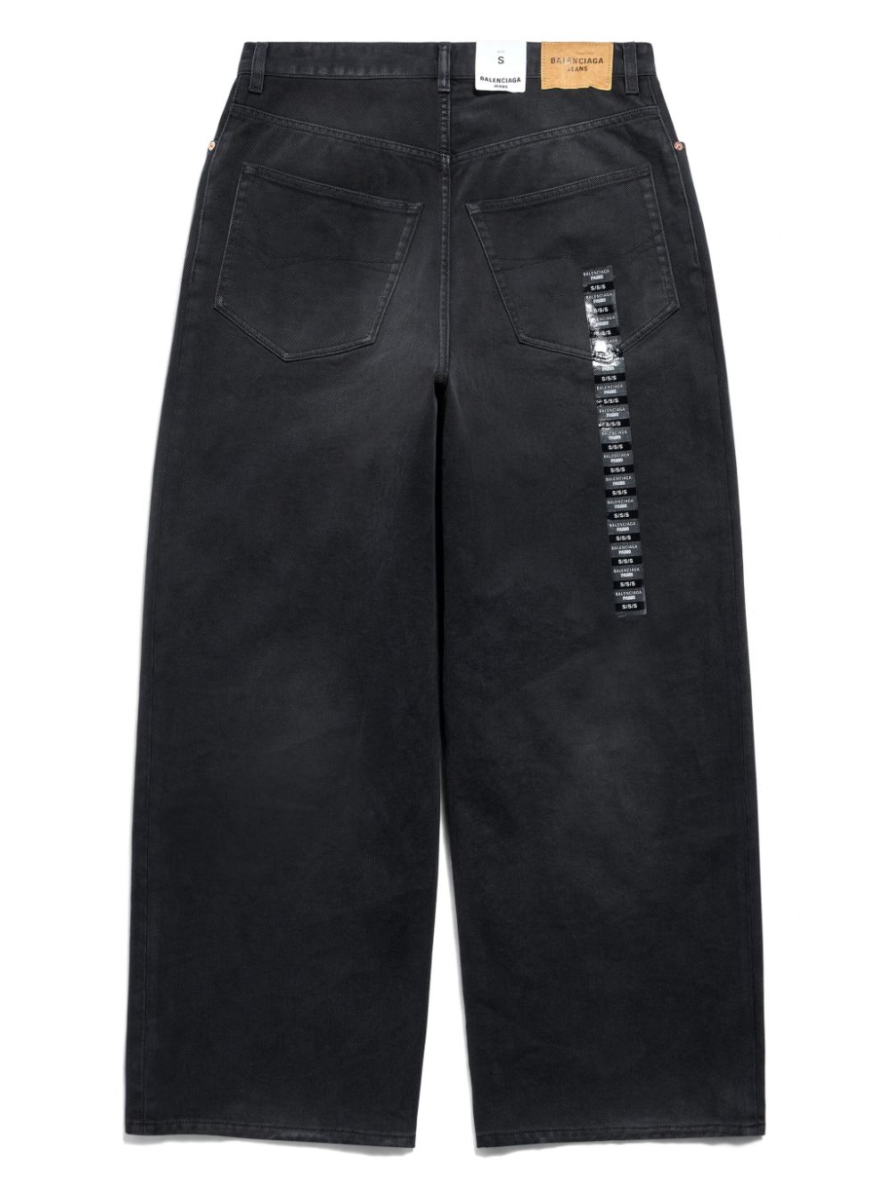 Balenciaga BALENCIAGA- Size Sticker Baggy Denim Jeans