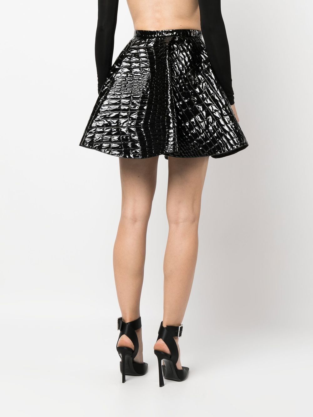 Alaïa ALAÏA- Crocodile Motif Mini Skirt