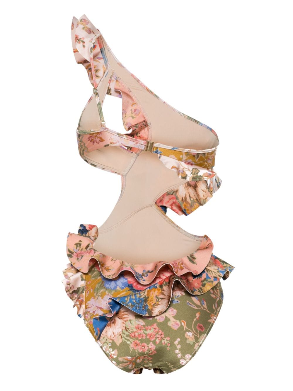 Zimmermann ZIMMERMANN- Floral Print One-shoulder Swimsuit