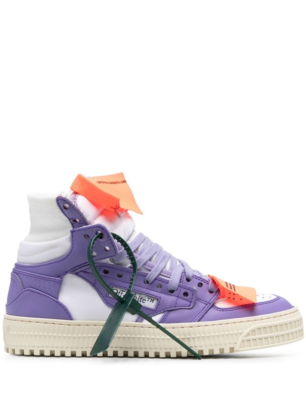 OFF-WHITE OFF-WHITE- 3.0 Off Court Leather Sneakers