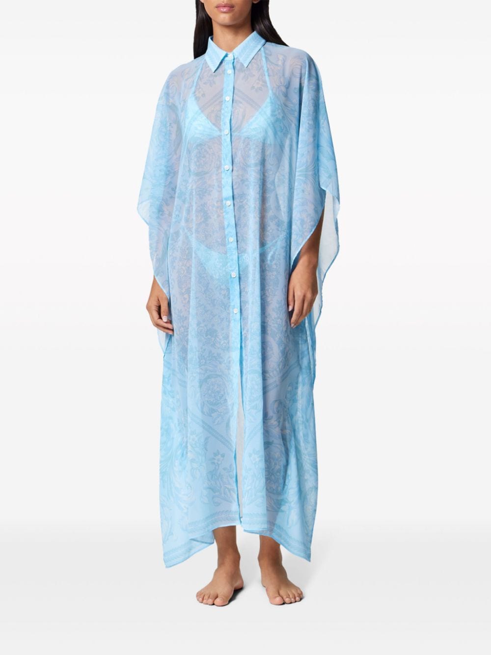 Versace VERSACE- Barocco Print Chiffon Swim Robe