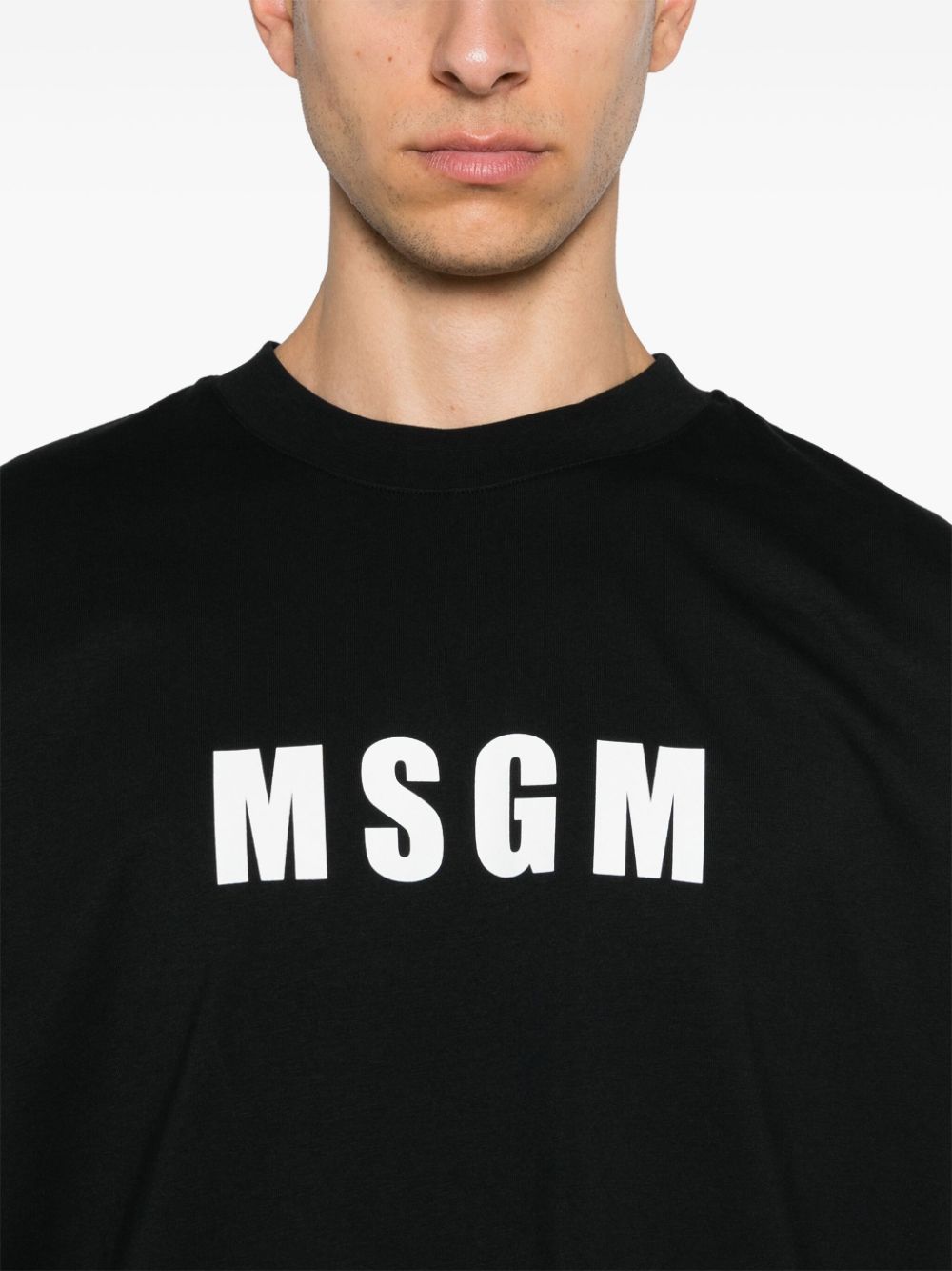 Msgm MSGM- Cotton T-shirt With Logo