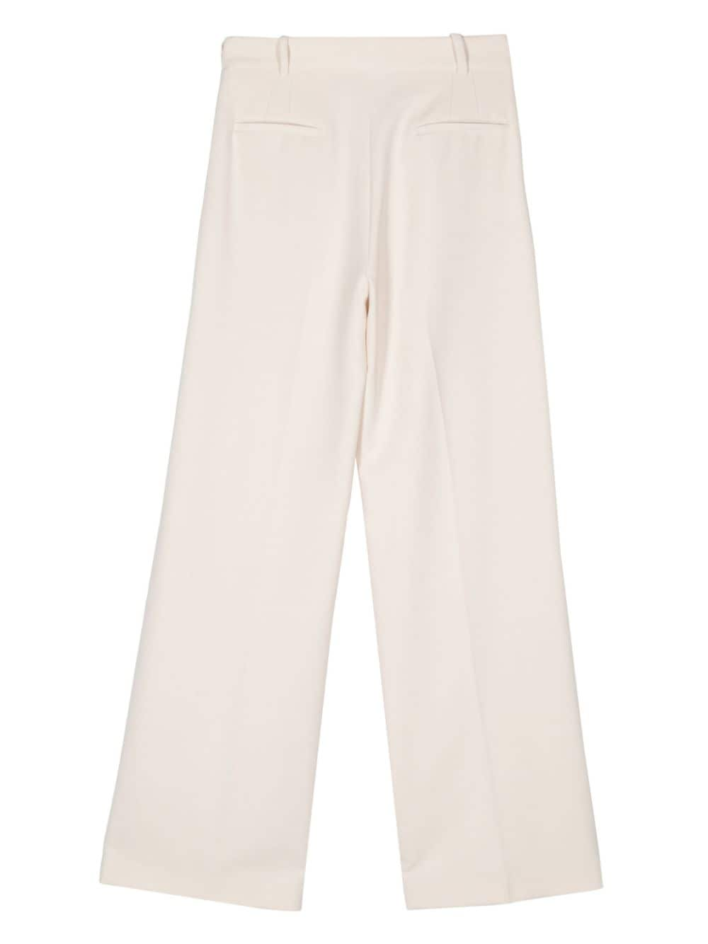  BLUGIRL- Wide Wool Stretch Trousers