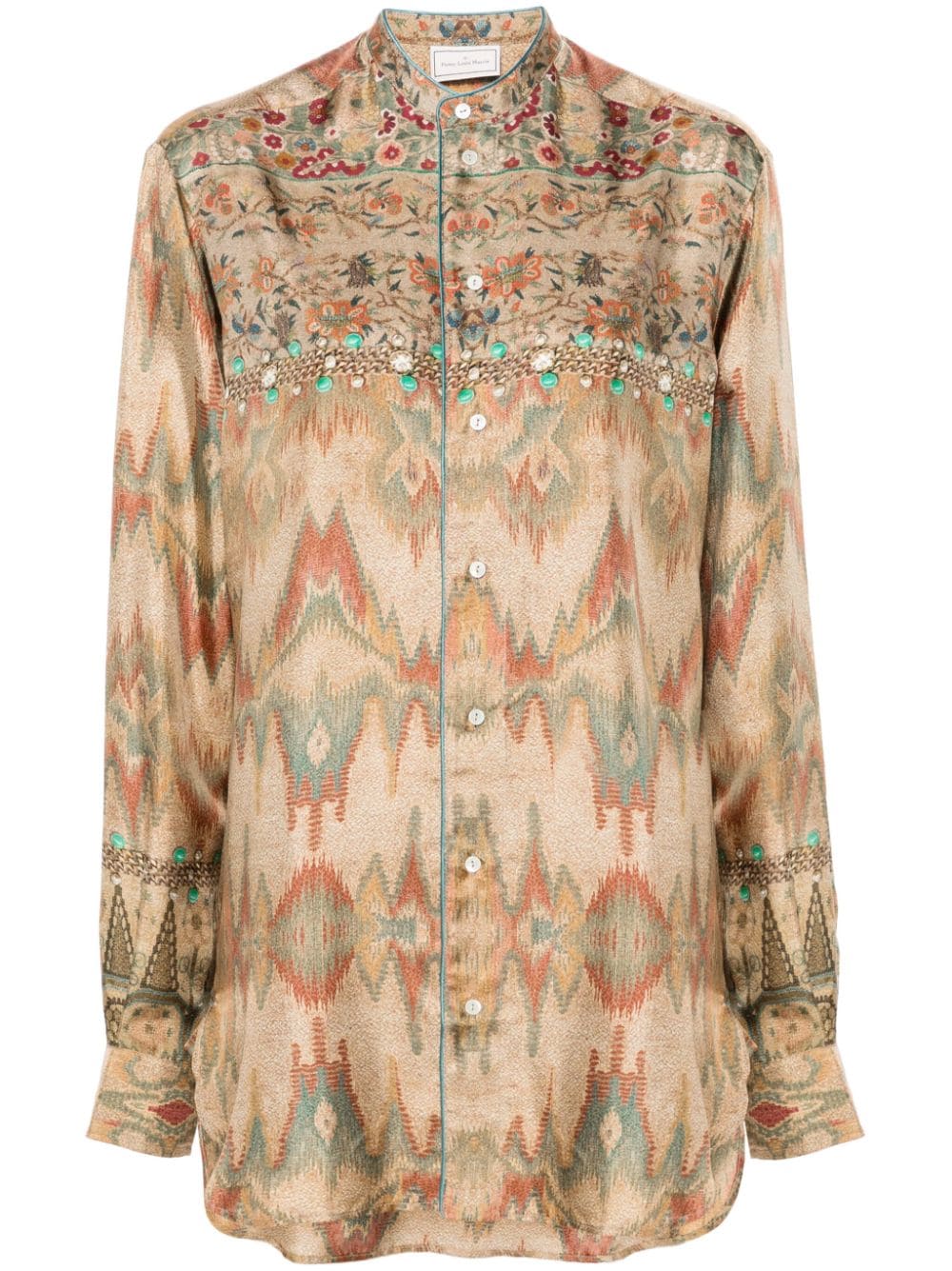 Pierre-Louis Mascia PIERRE-LOUIS MASCIA- Printed Silk Shirt