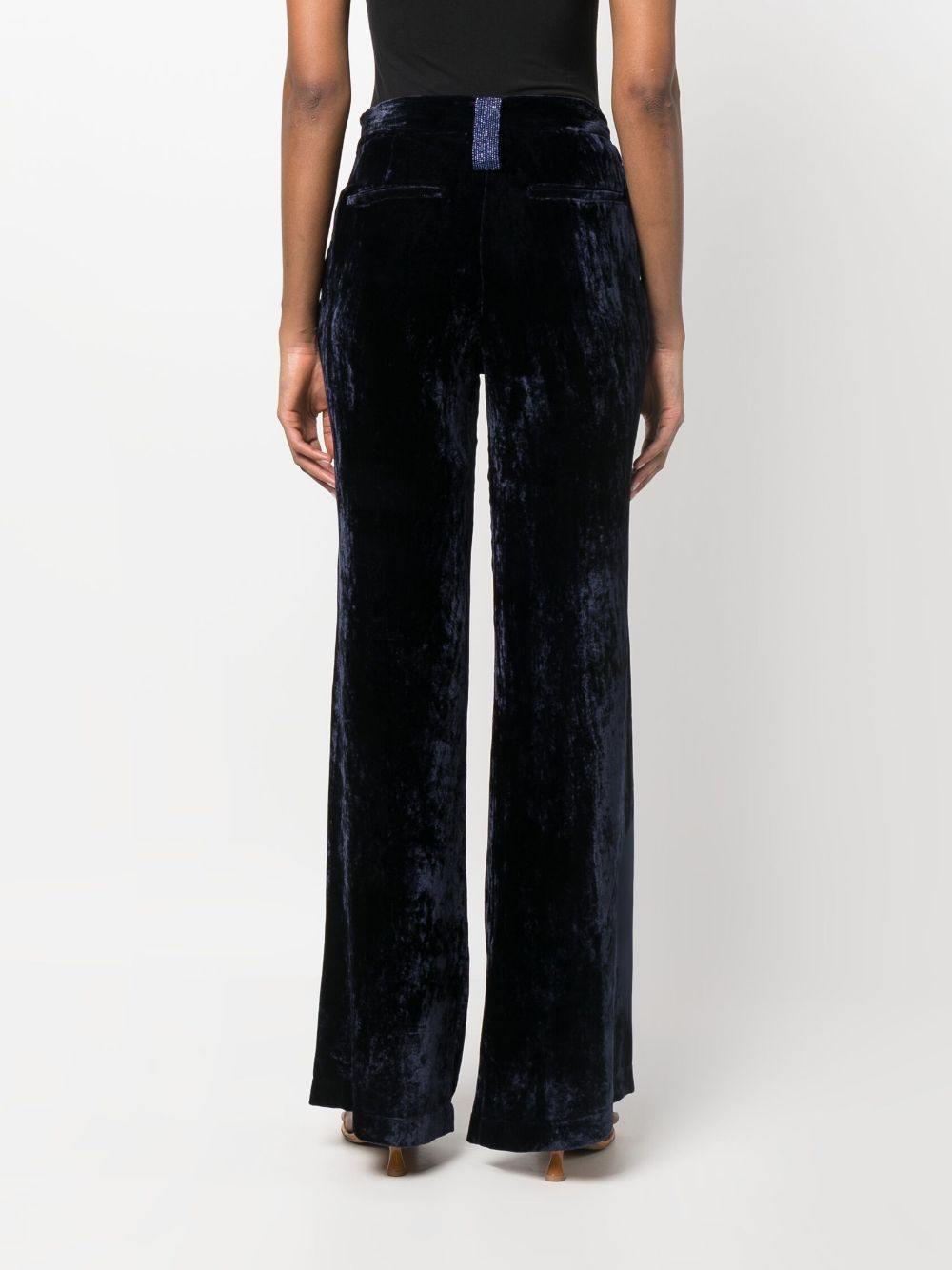 Forte Forte FORTE FORTE- Beads Details Velvet Flared Trousers