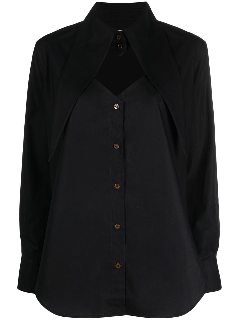 Vivienne Westwood VIVIENNE WESTWOOD- Cut-out Heart Cotton Shirt