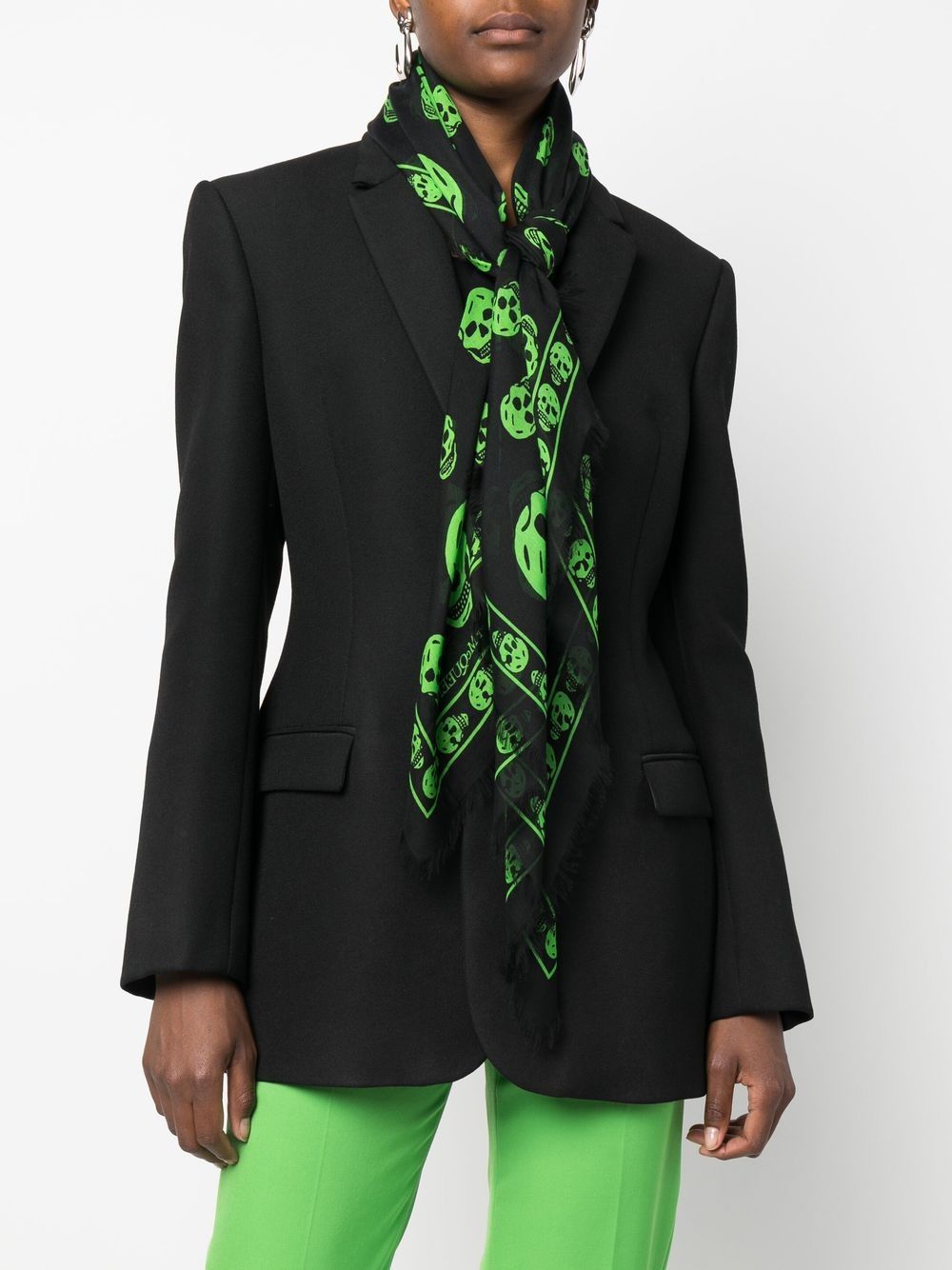 Alexander McQueen ALEXANDER MCQUEEN- Allover Skull Scarf