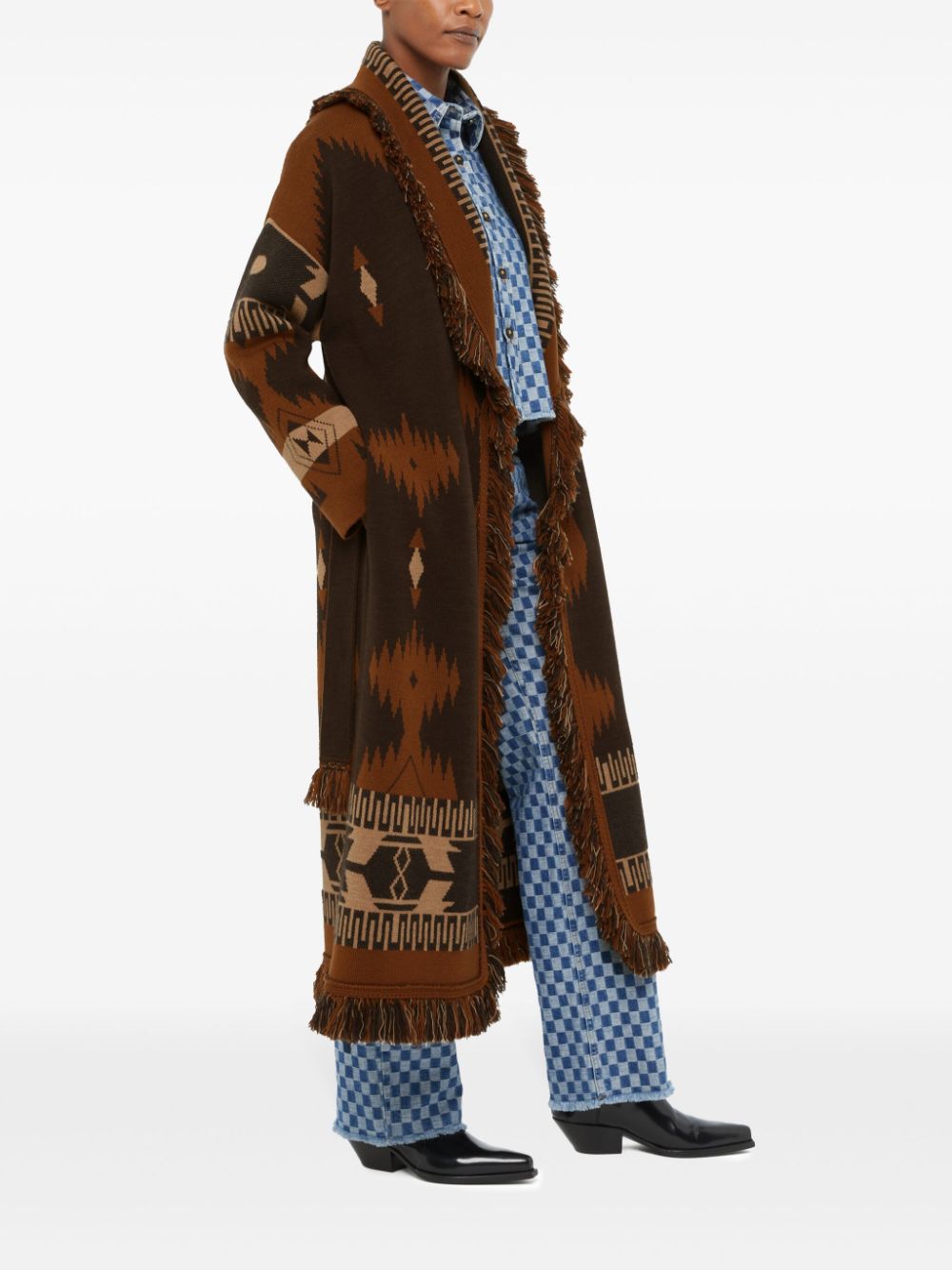 Alanui ALANUI- Icon Jacquard Wool Cardigan