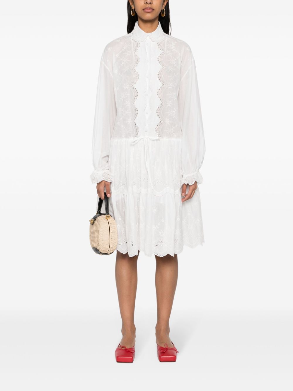 Ermanno Scervino ERMANNO SCERVINO- Embroidered Shirt Dress