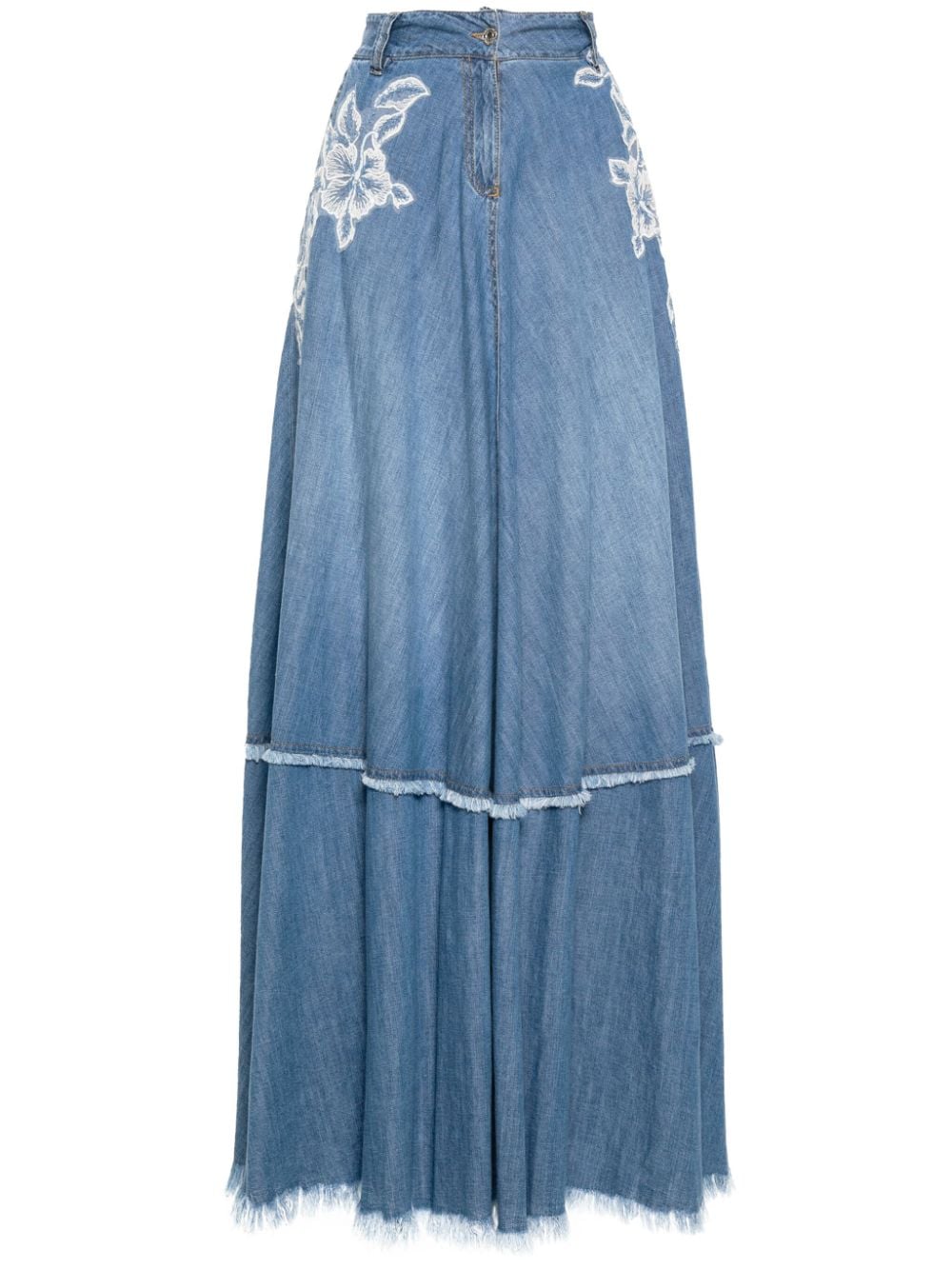 Ermanno ERMANNO- Denim Long Skirt