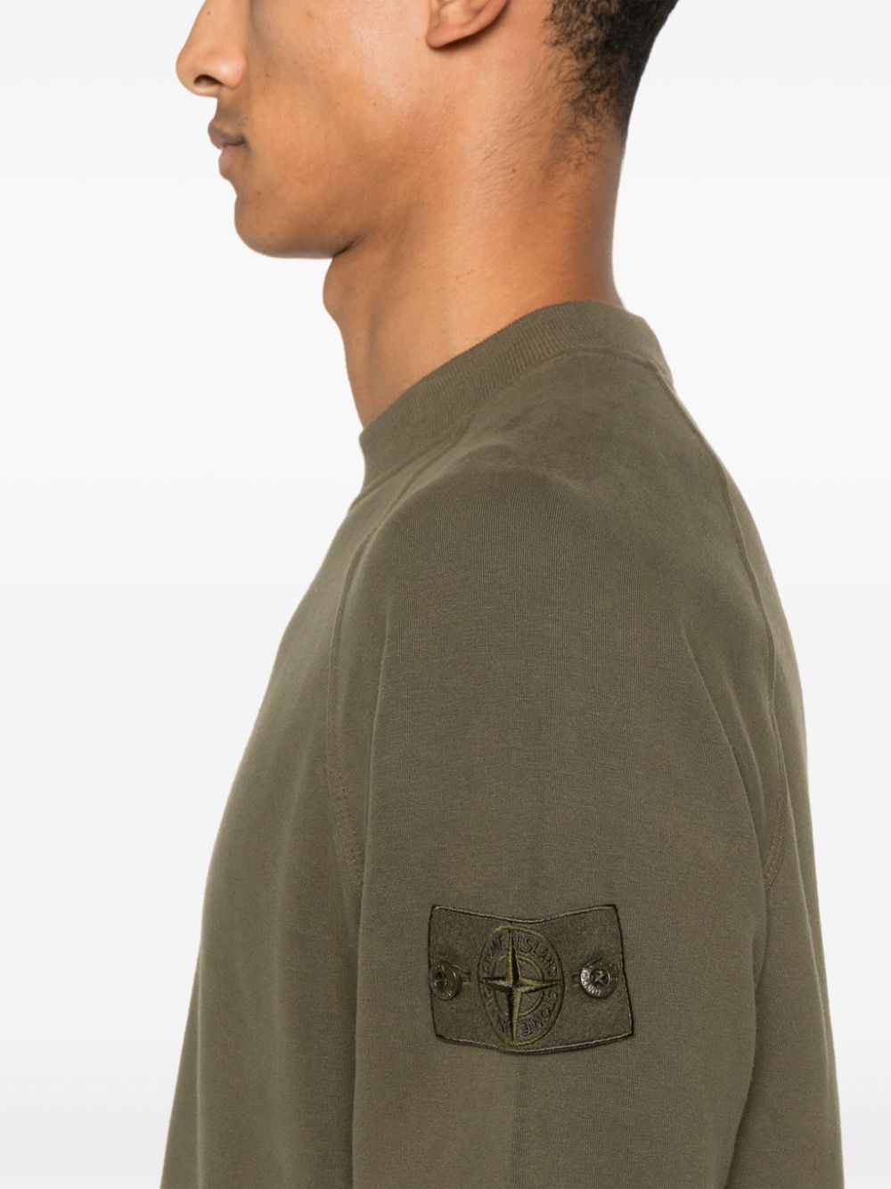 Stone Island STONE ISLAND- Logo Cotton Sweatshirt