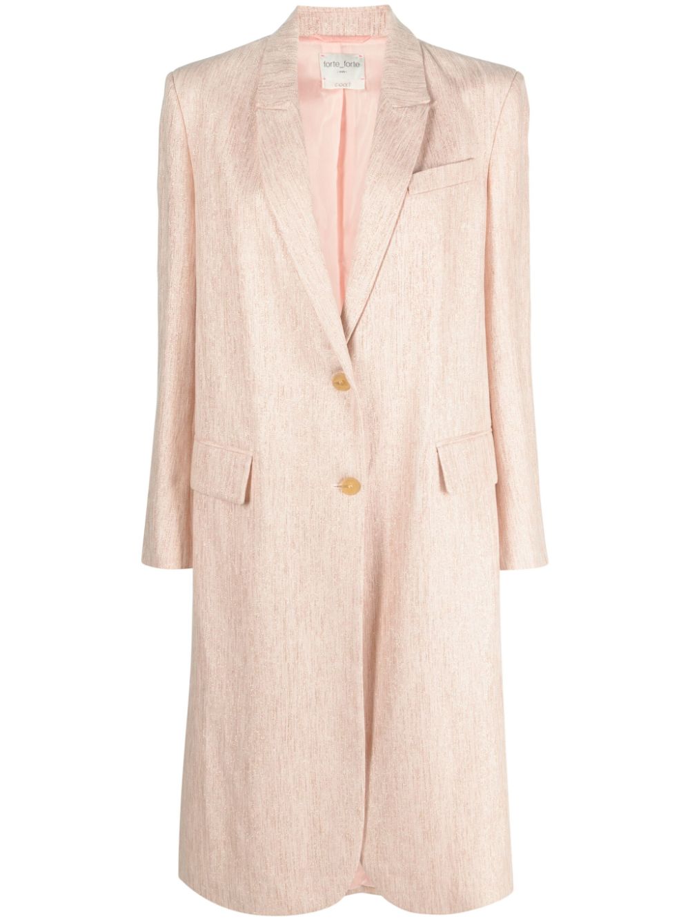 Forte Forte FORTE FORTE- Micro Herringbone Linen Lurex Coat