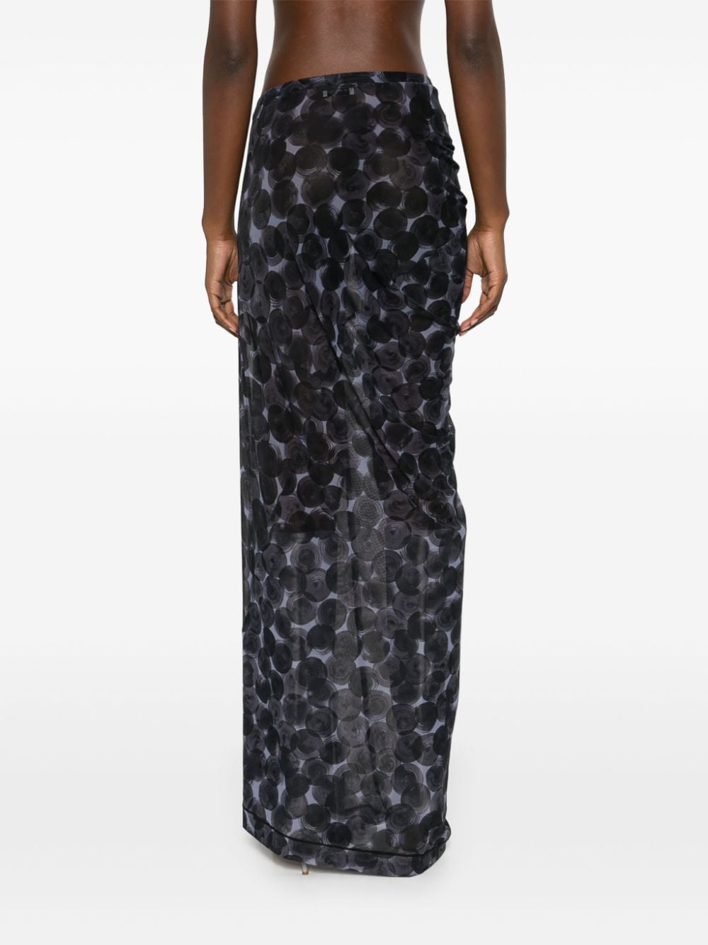 Dries Van Noten DRIES VAN NOTEN- Semi-sheer Long Skirt