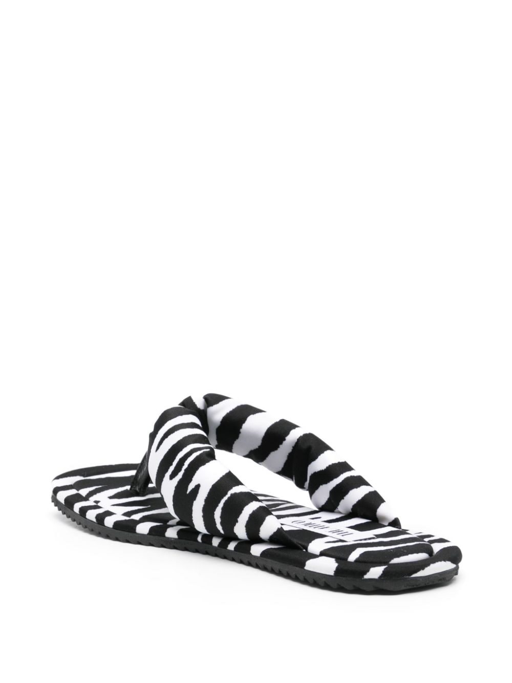 The Attico THE ATTICO- Indie Zebra Print Flat Thongs
