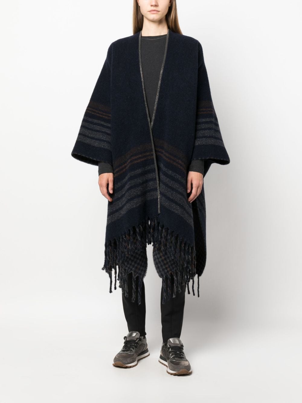 Brunello Cucinelli BRUNELLO CUCINELLI- Cashmere Blend Poncho