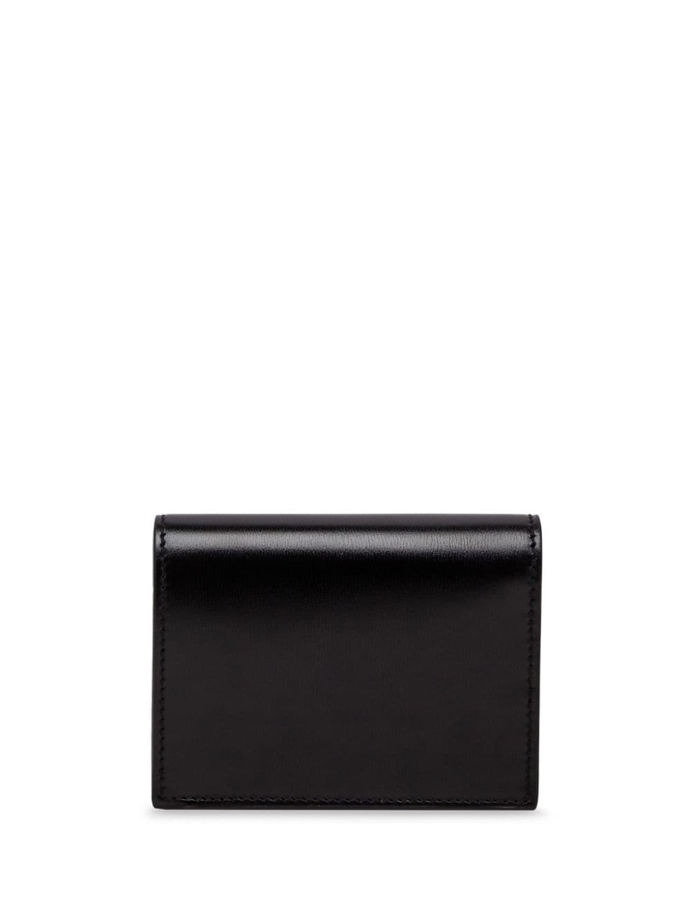 Ferragamo FERRAGAMO- Gancini Leather Compact Wallet